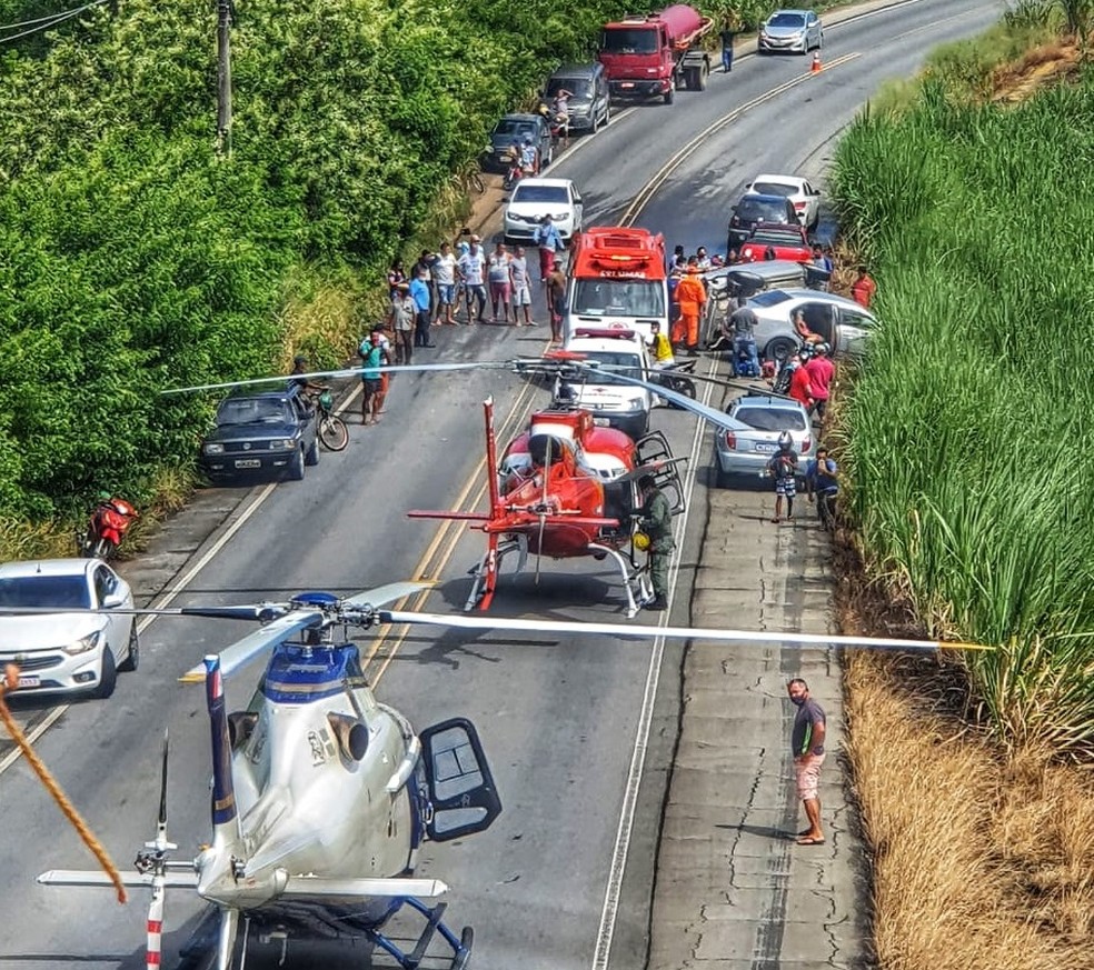 Uma mulher morre e quatro pessoas ficam feridas em acidente na AL-101 Norte