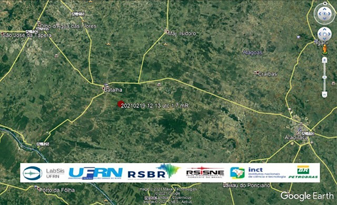 Tremor de terra de baixa intensidade é registrado na cidade de Batalha