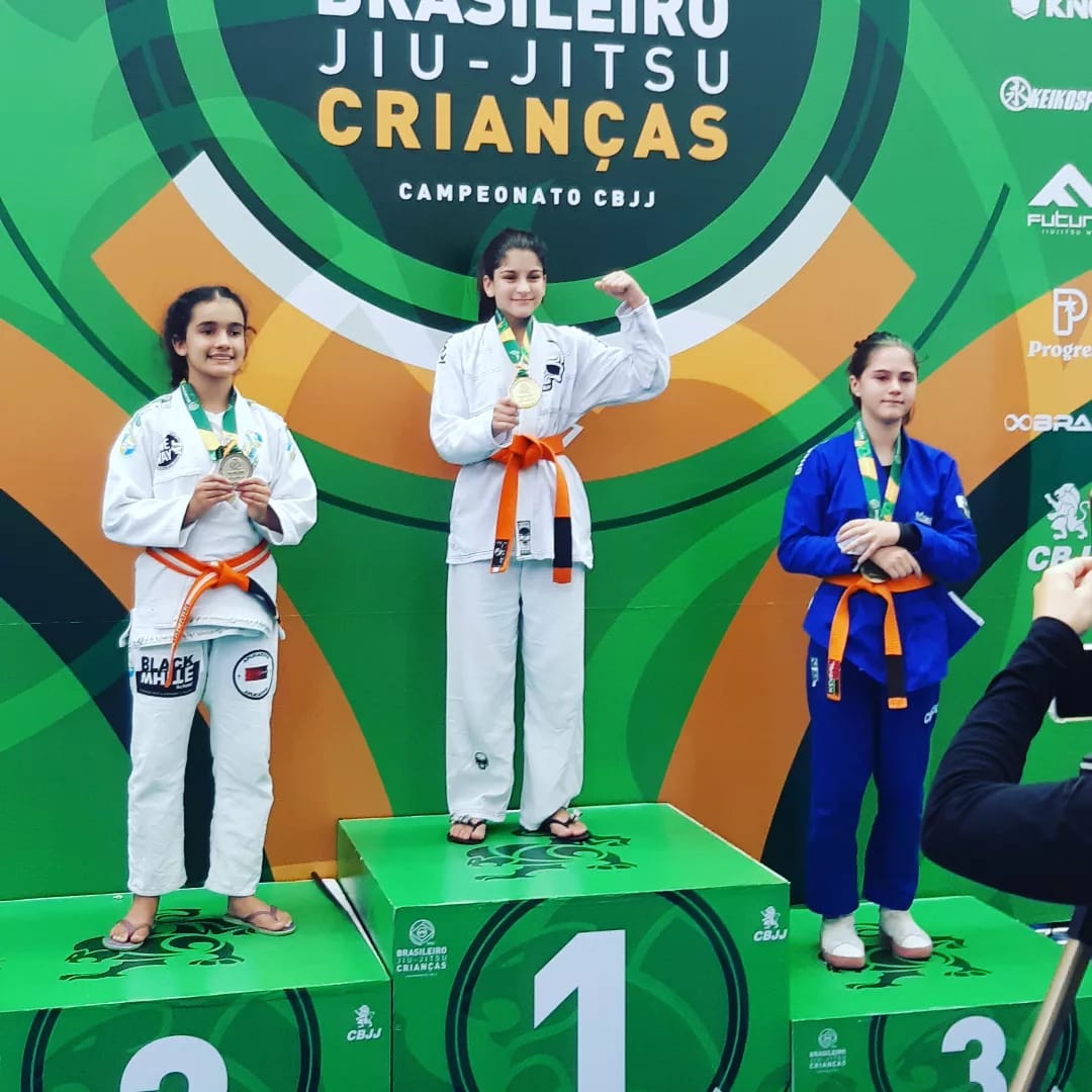 Atleta alagoana de 12 anos, Clarice Berto, é campeão no Campeonato Brasileiro de Jiu Jitsu