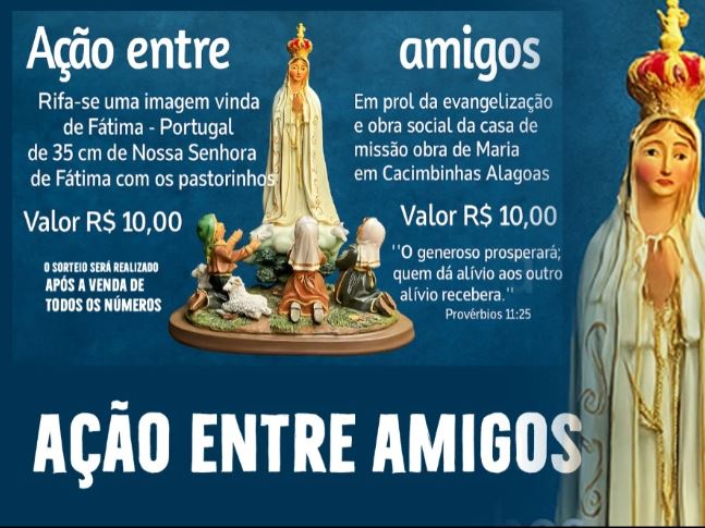 Obra de Maria promove ação entre amigos em prol de obra social e evangelização em Cacimbinhas
