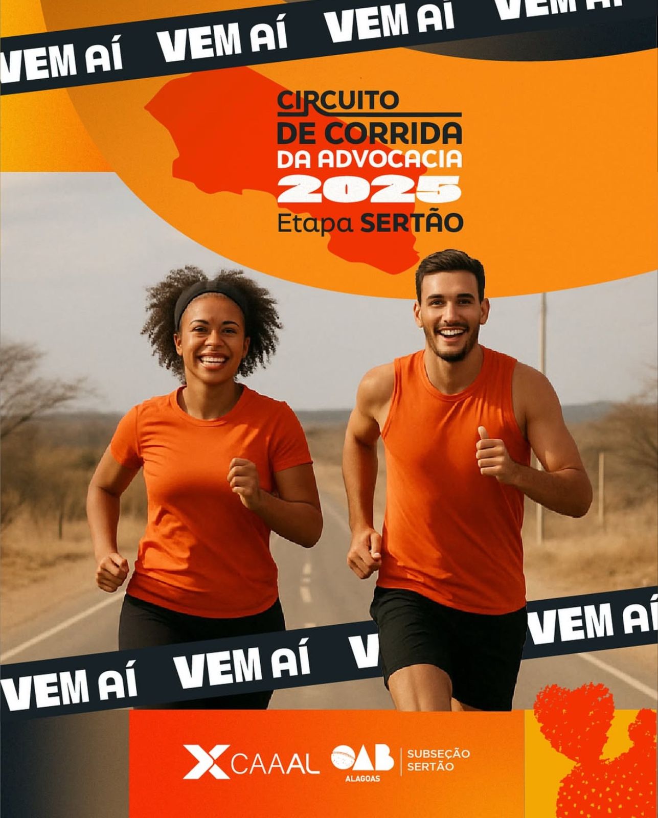 Delmiro Gouveia sediará etapa do Circuito de Corrida da Advocacia 2025 neste domingo, 13 de julho