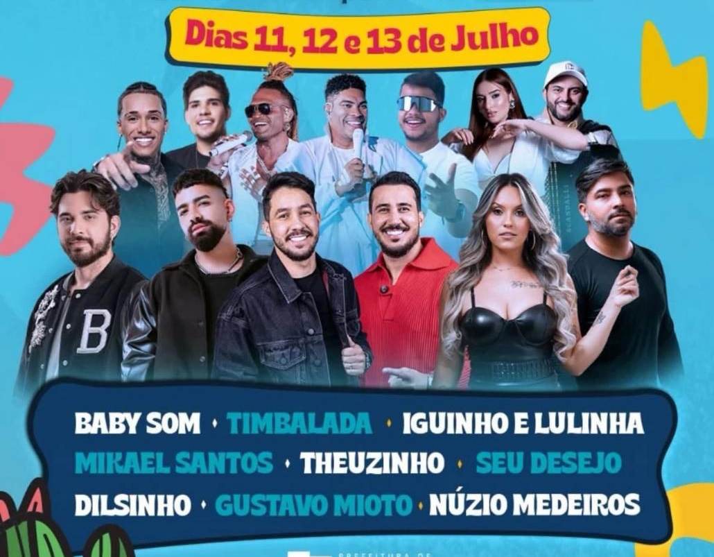 Shows da Festa da Juventude começam nesta sexta (11) em Santana do Ipanema